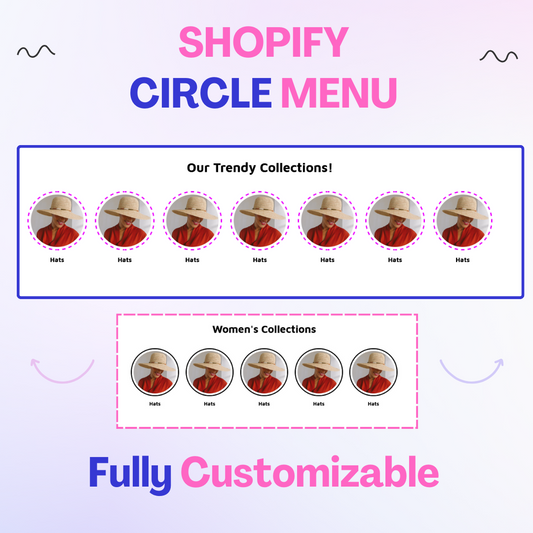 Shopify Circle Menu Like Instagram 