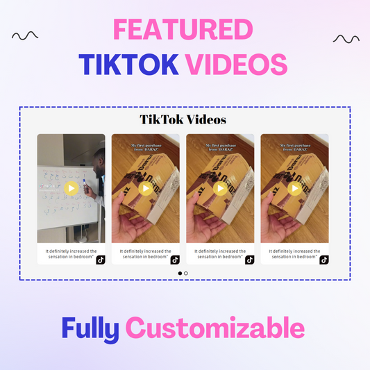 Featured TikTok Video Slider for Shopify